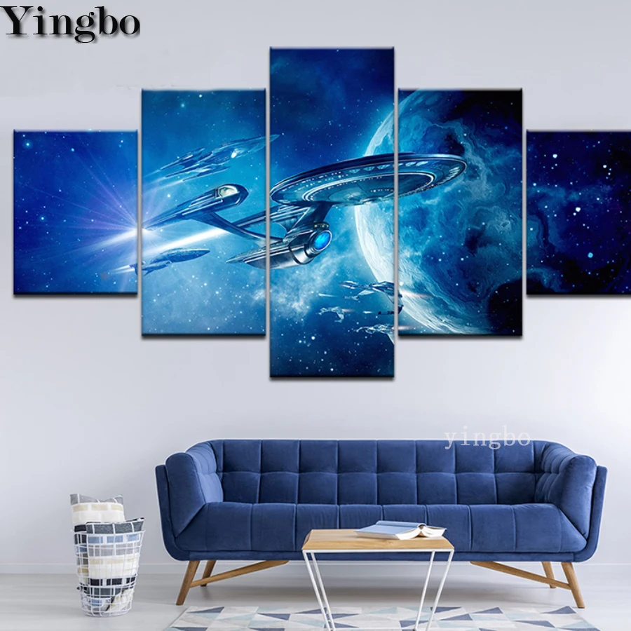 

5d алмазная картина, полная дрель, квадратный круглый крест, 5 шт., космический корабль, планета, алмазная вышивка, стразы, украшение