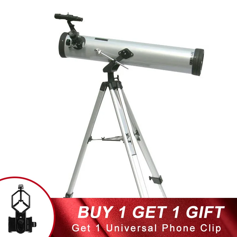Nanoo Открытый HD астрономический телескоп со штативом Профессиональный 76 мм