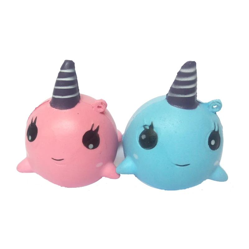 Kawaii Сжимаемый Единорог КИТ животное игрушка для снятия стресса Дельфин Кукла