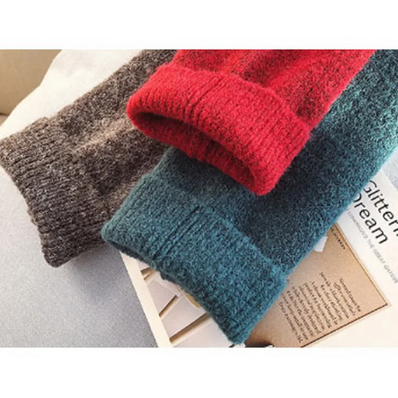 

New Autumn Winter 2020 Women Sweater New Korean Cartoon Printing Knitted Pullovers O Neck Long Sleeve Cute Sweaters Women