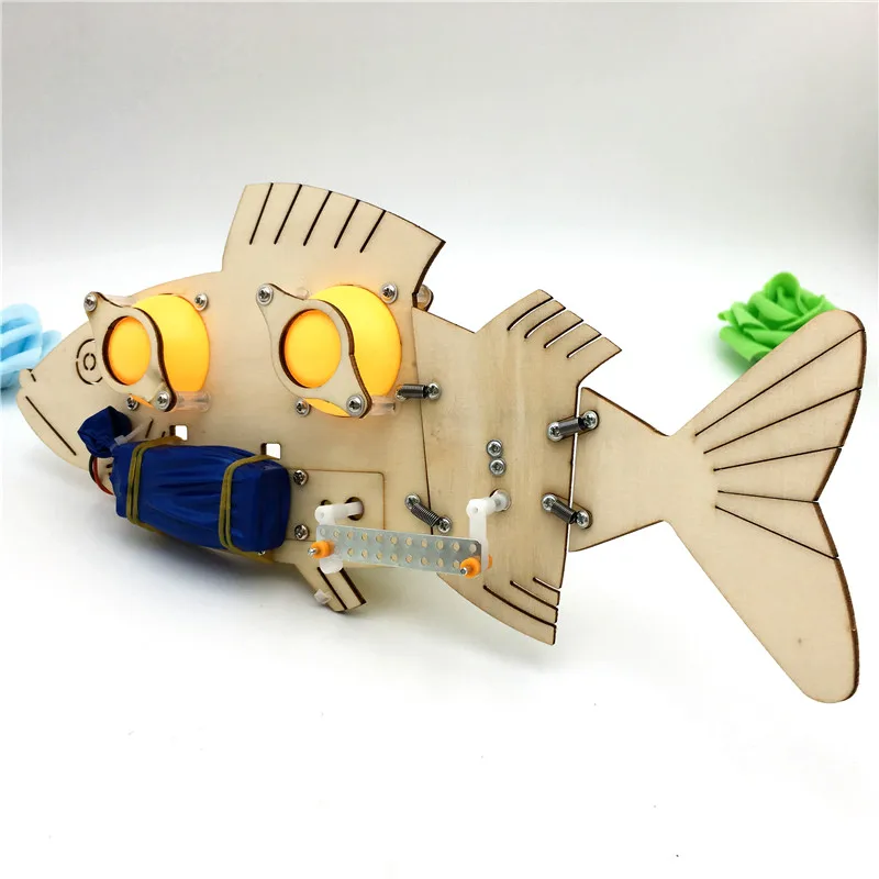 Happyxuan игрушки для бионики сделай сам электрическая Механическая рыба школа