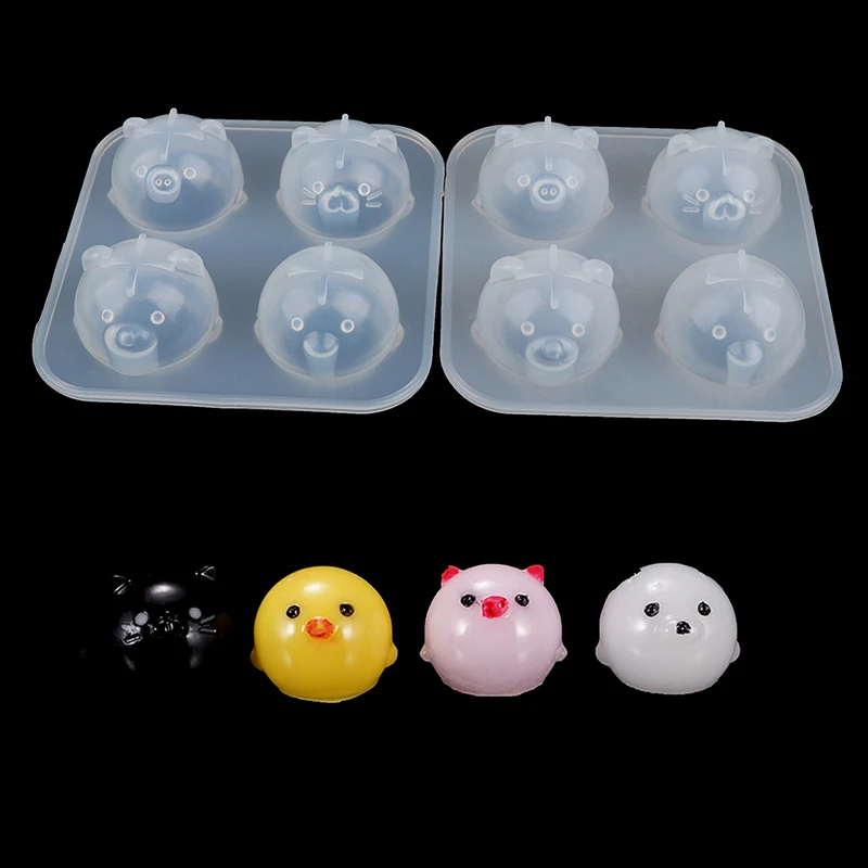 

1 шт. форма в виде животных Свинья курица украшения куклы силиконовые формы для смолы "сделай сам" с украшением в виде кристаллов эпоксидная ...