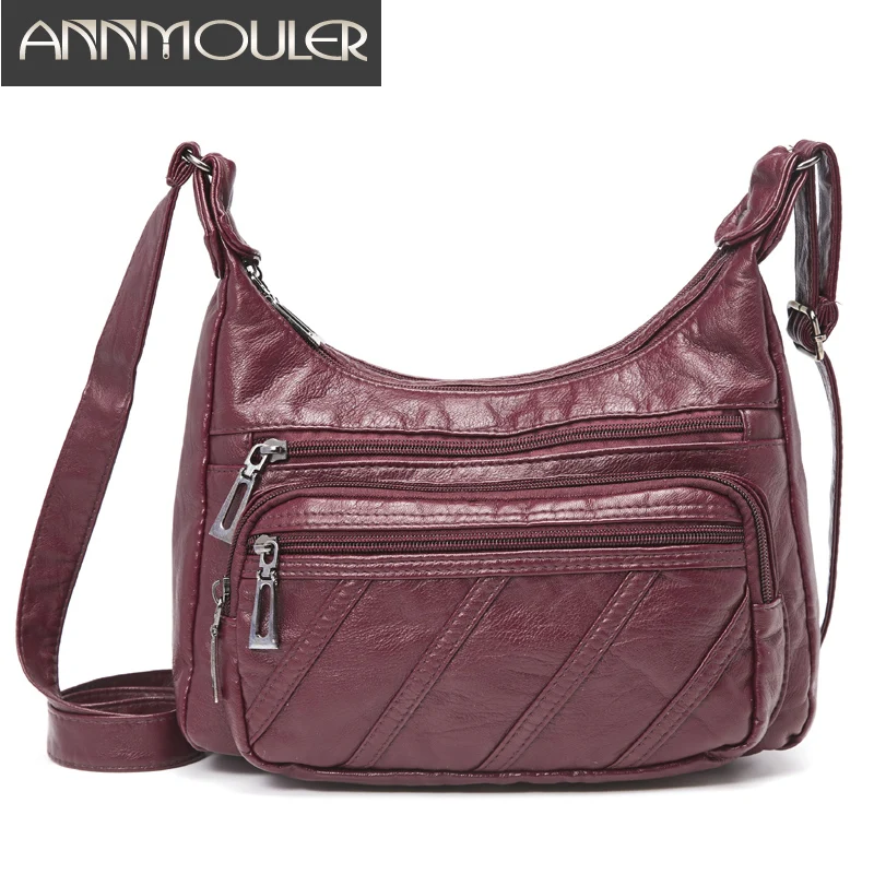 Мягкая женская сумка Кроссбоди 6 цветов мессенджер с несколькими карманами