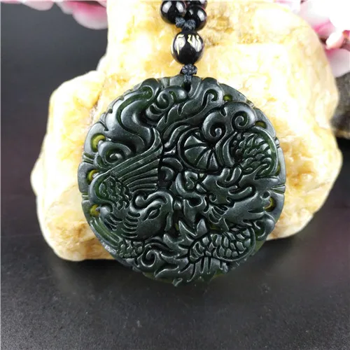 Ожерелье с подвеской в виде дракона Феникса сертифицированное китайское