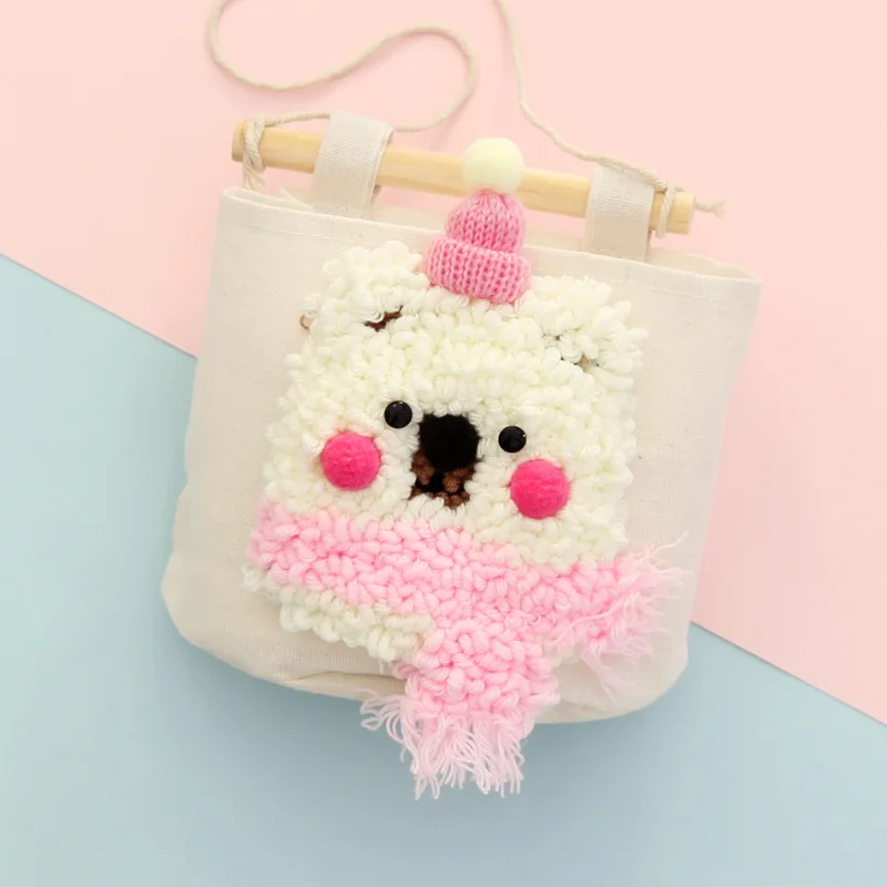 Дорожная сумка для хранения 15*13 см вязаный шерстяной ковер ручной работы