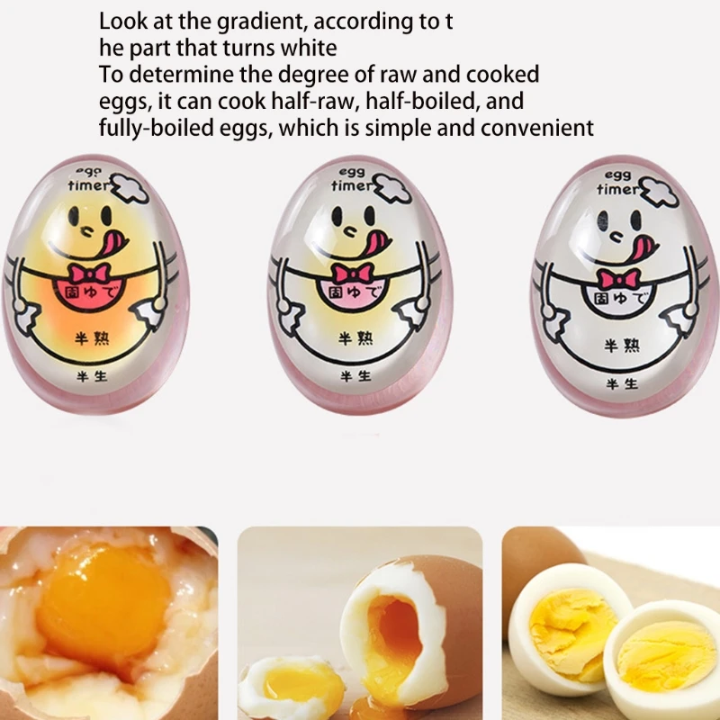 

Egg Timer Sensitive Hard & Soft Boiled Color Changing Indicator Tells When Eggs are Ready Kitchen Tools Gadgets R7UB