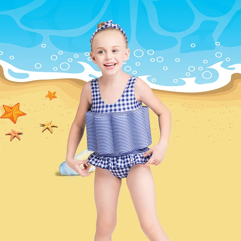 Floating Swimming Suit with Buoyancy Sticks Detachable Training Bathing Swimsuit Infant Swimwear for Girls | Спорт и развлечения