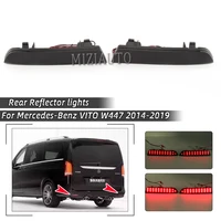 1 pair led rear bumper reflector lamp for mercedes benz w447 vito v class 2014 2019 tail stop brake light car accessories