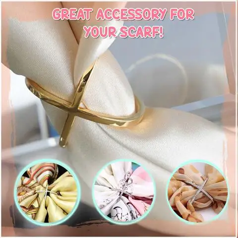 Элегантная многофункциональная Пряжка для шарфа кольцо одежды пряжки узла