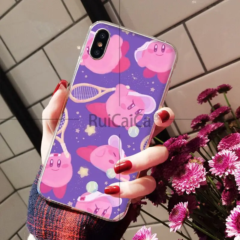 Ruicaica Game Kirby Series Coque Shell Phone Case for iPhone 5 5Sx 6 7 7plus 8 8Plus X XS MAX XR | Мобильные телефоны и
