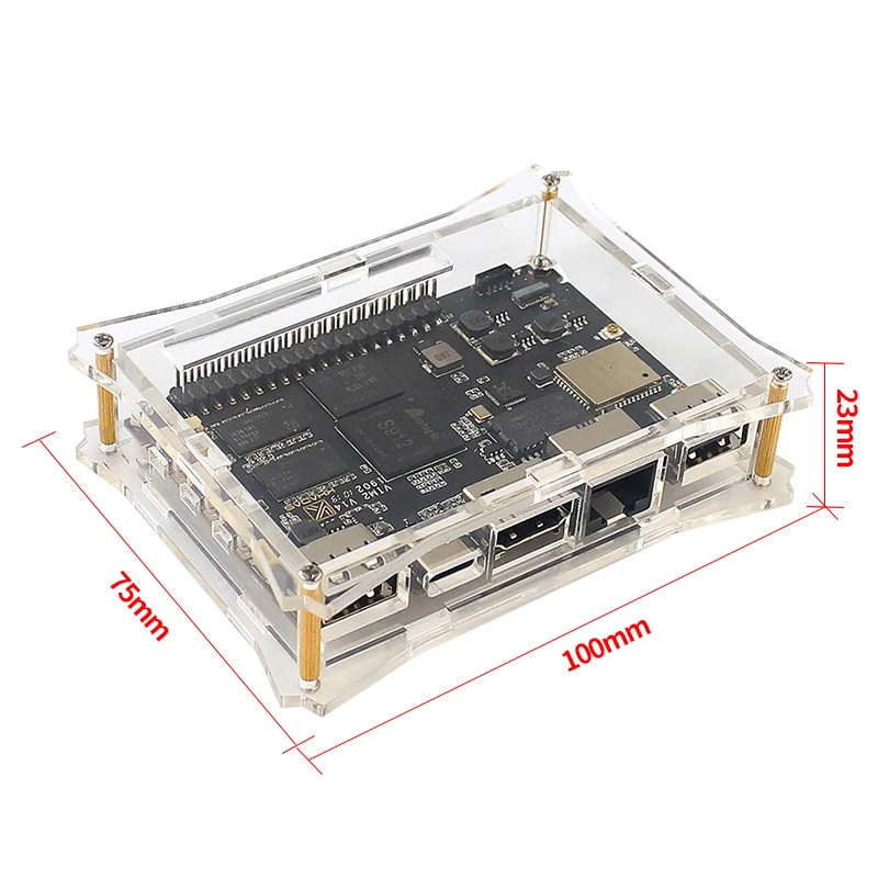 

Khadas Universal DIY Acrylic Case Suitable for VIM1 / VIM2 / VIM3 Basic and Pro Transparent Shell to Protect the Motherboard