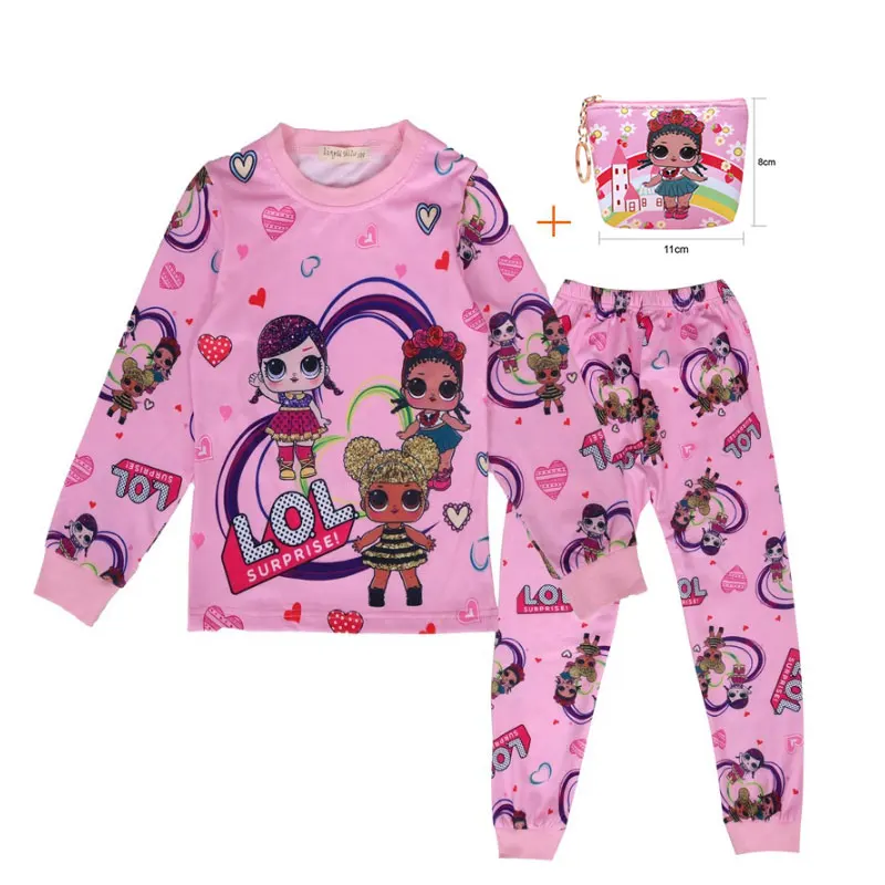 Новые детские пижамы костюм с рисунком большая кукла глазами милый длинный