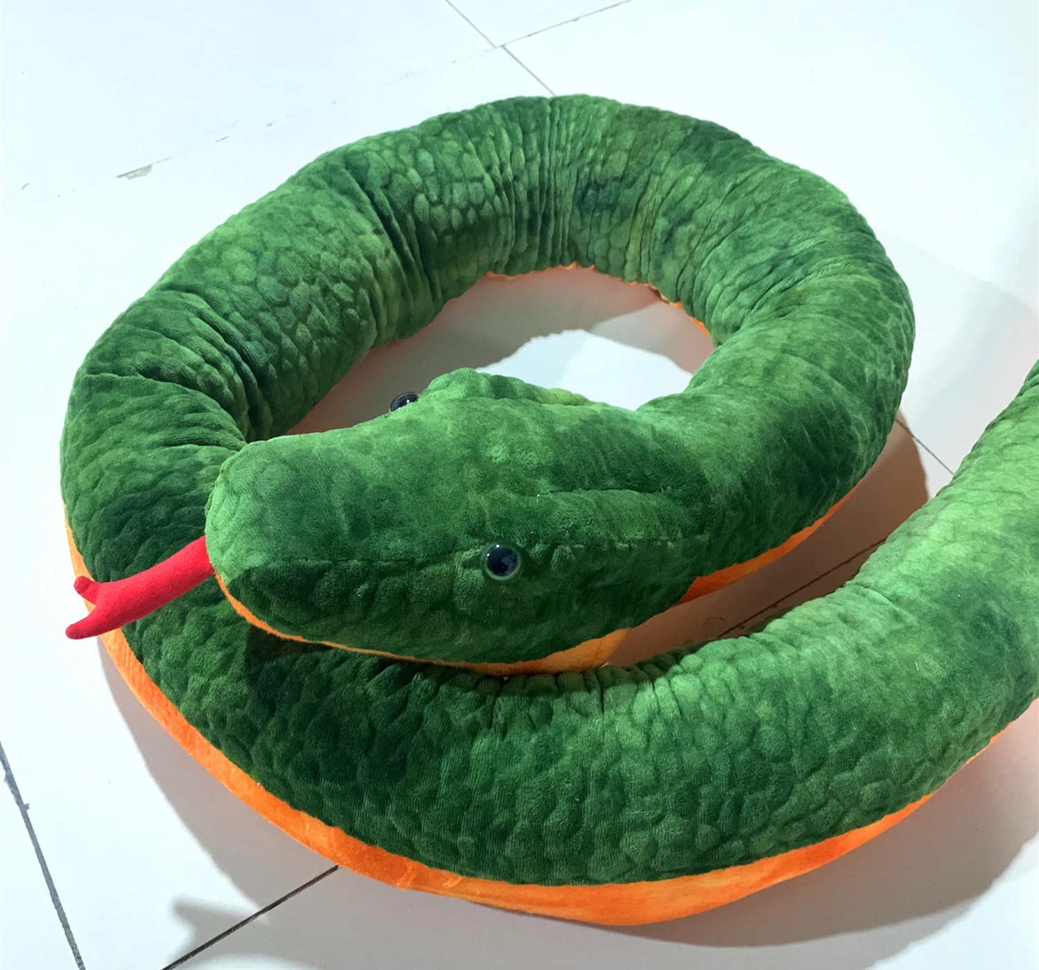 Большой размер имитация питона плюшевая игрушка мягкое Мягкое Животное Анаконда