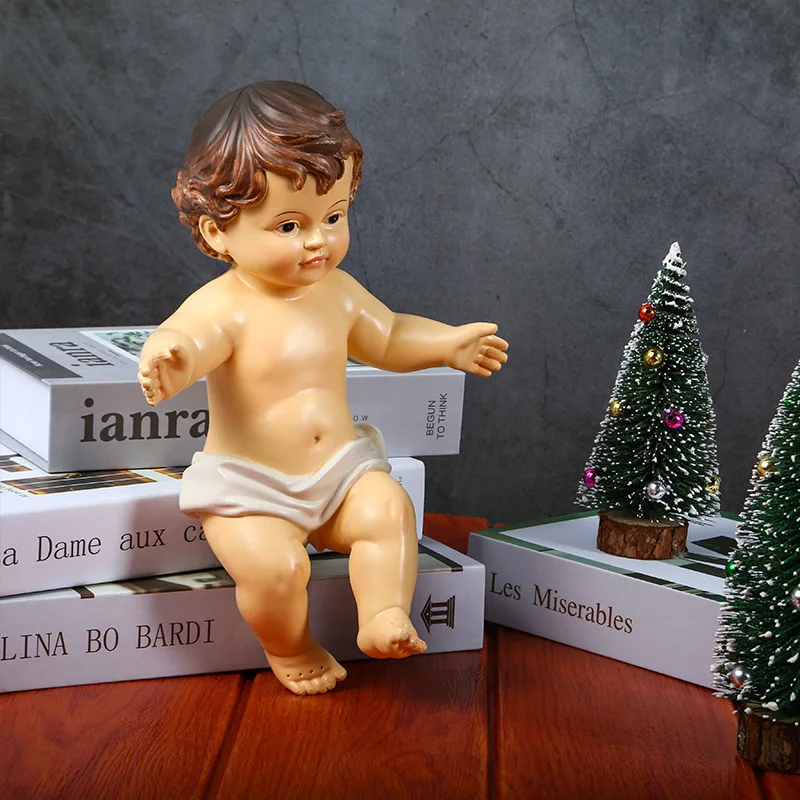 5 Размер Католическая Евангельская Церковная Поставка Орнамент Иисус Иисус Ясли Санта Беби Статуя Агнец Божий Подарок Иисус Фигуры Христос Ремесло.