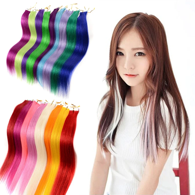 Новинка модный длинный парик длиной 55 см искусственные волосы с блестками