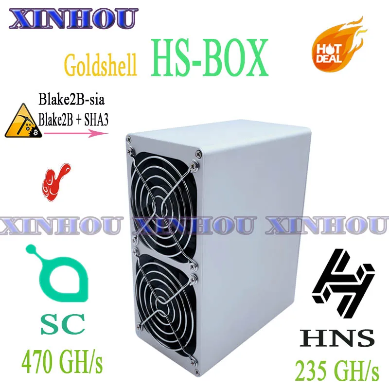 ASIC miner Goldshell HS-BOX 235GH/s Blake2B + SHA3 HandShake HNS SC лучше чем HS1 SH3 SH5 Mini-DOGE KD-BOX LT5 S9 | Компьютеры и