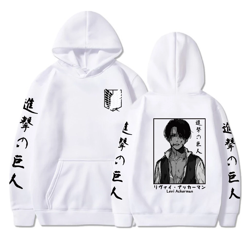 Толстовка мужская с принтом атака на Титанов свитшот худи одежда для косплея в