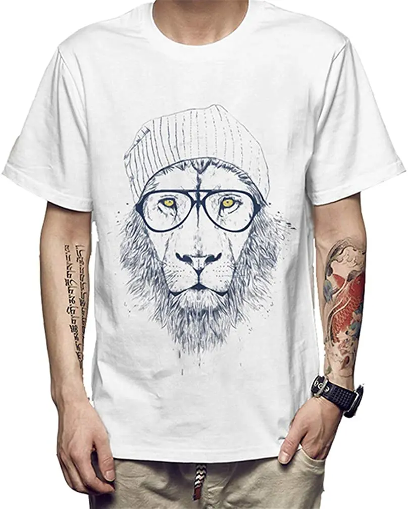 

Men's Original Solid Color Round Collar Short Sleeve Sports T-Shirt