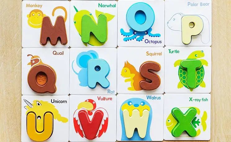 Бесплатная доставка блоки с английскими буквами Обучающие элементы игра