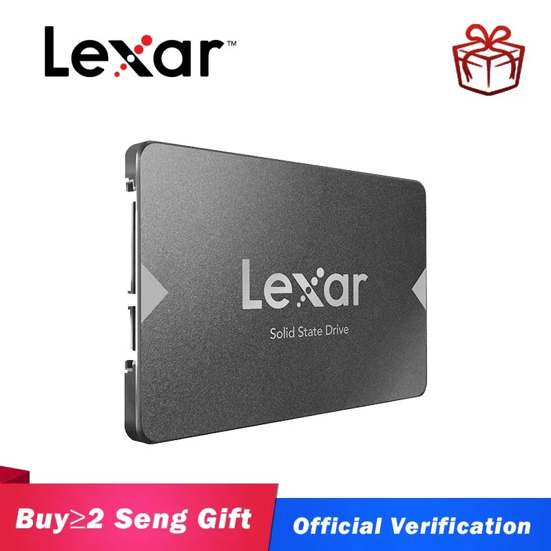 Lexar SSD NS100 128 ГБ 256 512 Внутренний твердотельный диск HDD жесткий SATA3 2 5 дюймов ноутбук