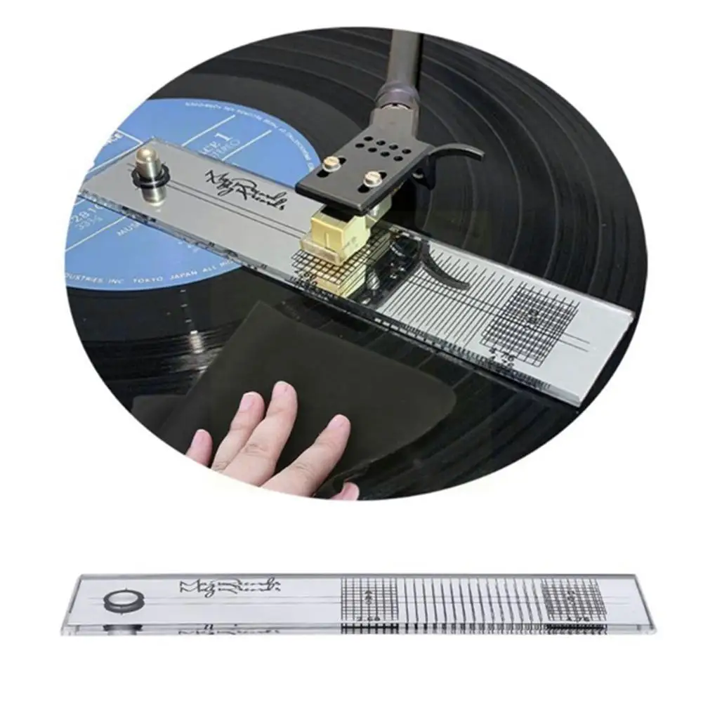 

Pickup Calibration Distance Gauge Protractor Record LP Alignment Adjust Phono Vinyl Turntable Tool Phonograph Cartridge Sty I0I6