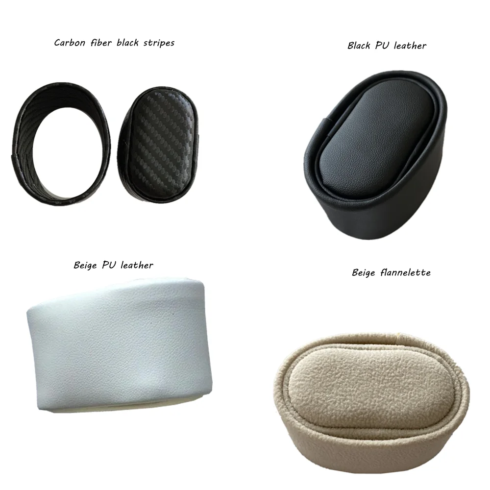 Подушка для часов автоматическая коробка из углеродного волокна/ПУ белый/черный