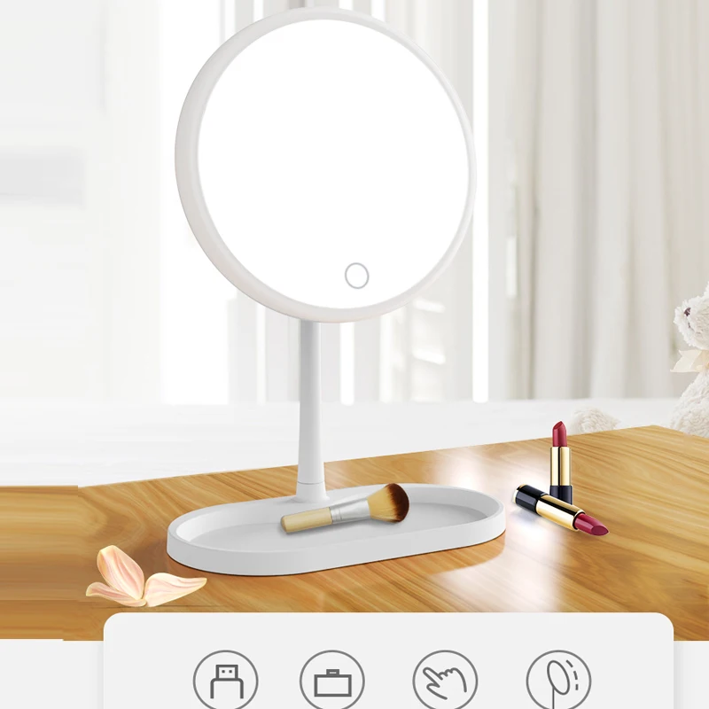 7 дюймосветильник светодиодный сенсорный экран для зеркала макияжа настольное