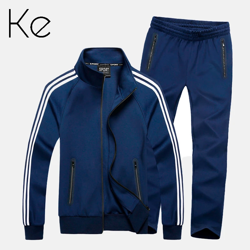 KE Spring couple sportswear sport set  plus big size to 8XL autumn sportswear unisex men women tracksuit fitness