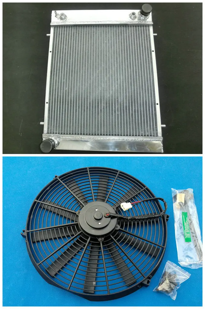 Горячая Распродажа радиатор из алюминиевого сплава + вентилятор 1989-1994 Для LAND ROVER