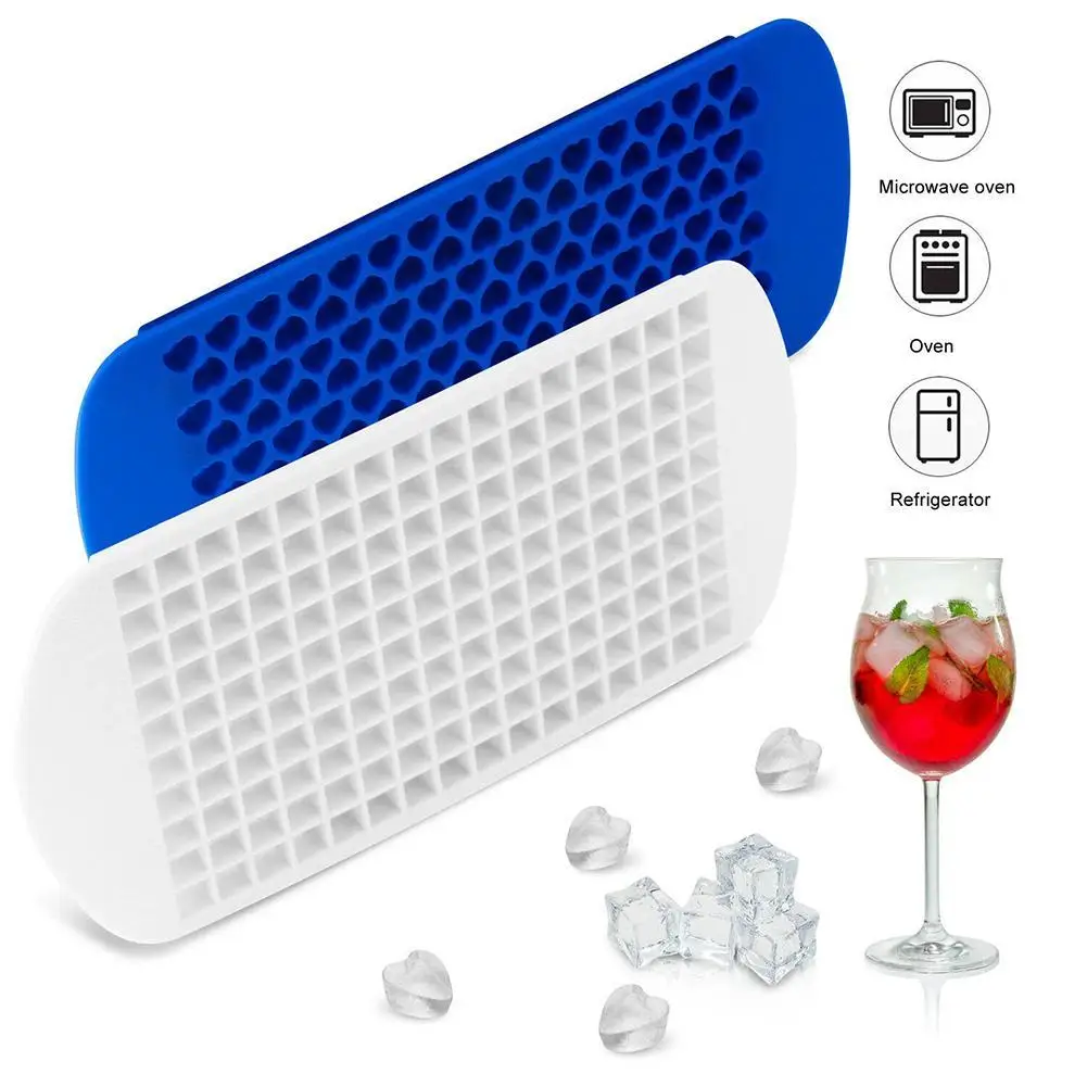 

160 Grids Silicone Square/Heart Shape Ice Cube Mold Tray DIY Jelly Mould DIY Jelly Mould Silicone Square Ice Cube M