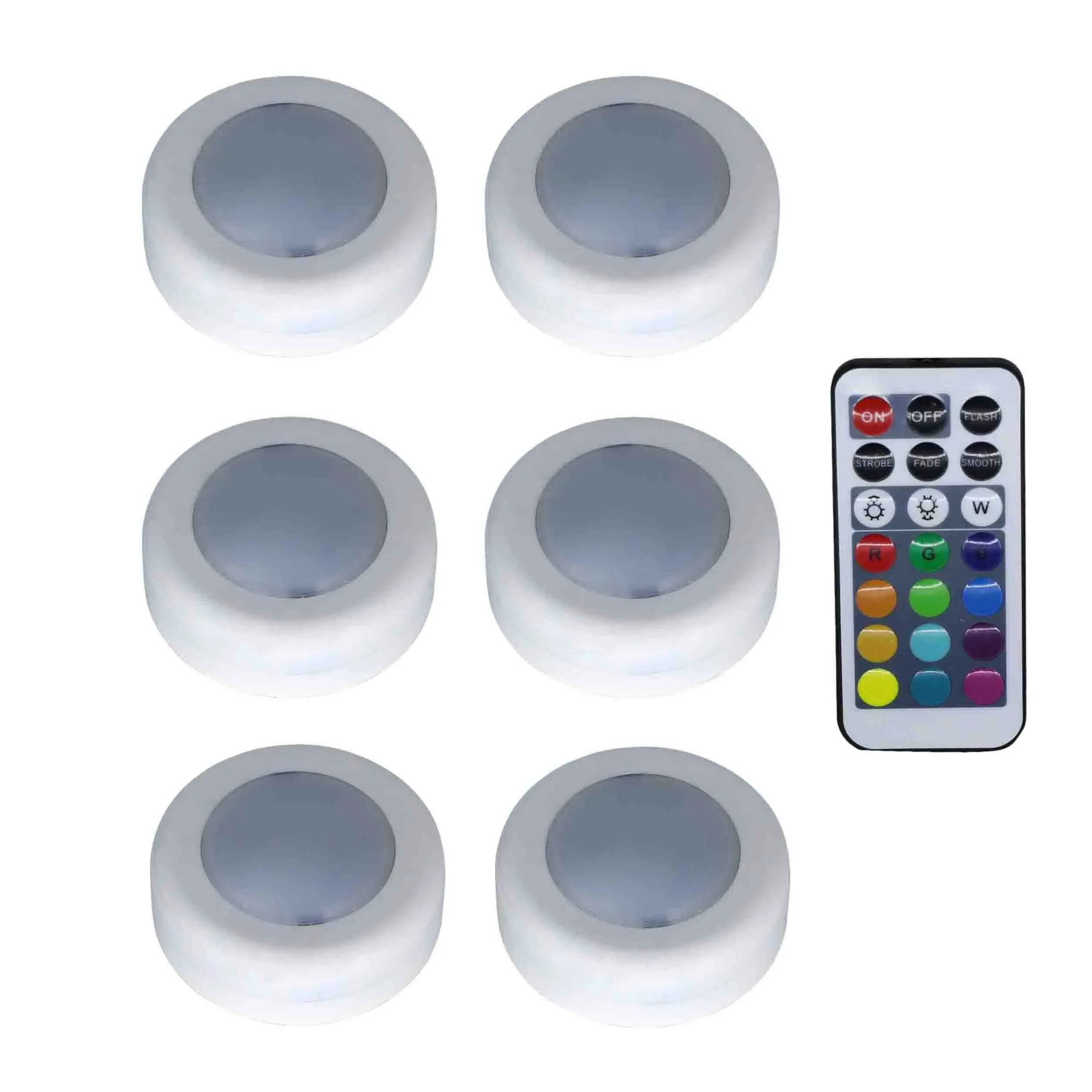 6 lamp 1 controller Светодиодный светильник под шкафом RGB датчик касания с регулируемой яркостью Светодиодные шайбы для шкафа закрытого гардероба лестницы коридора ночной Светильник - Цвет: 6 lamp 1 controller