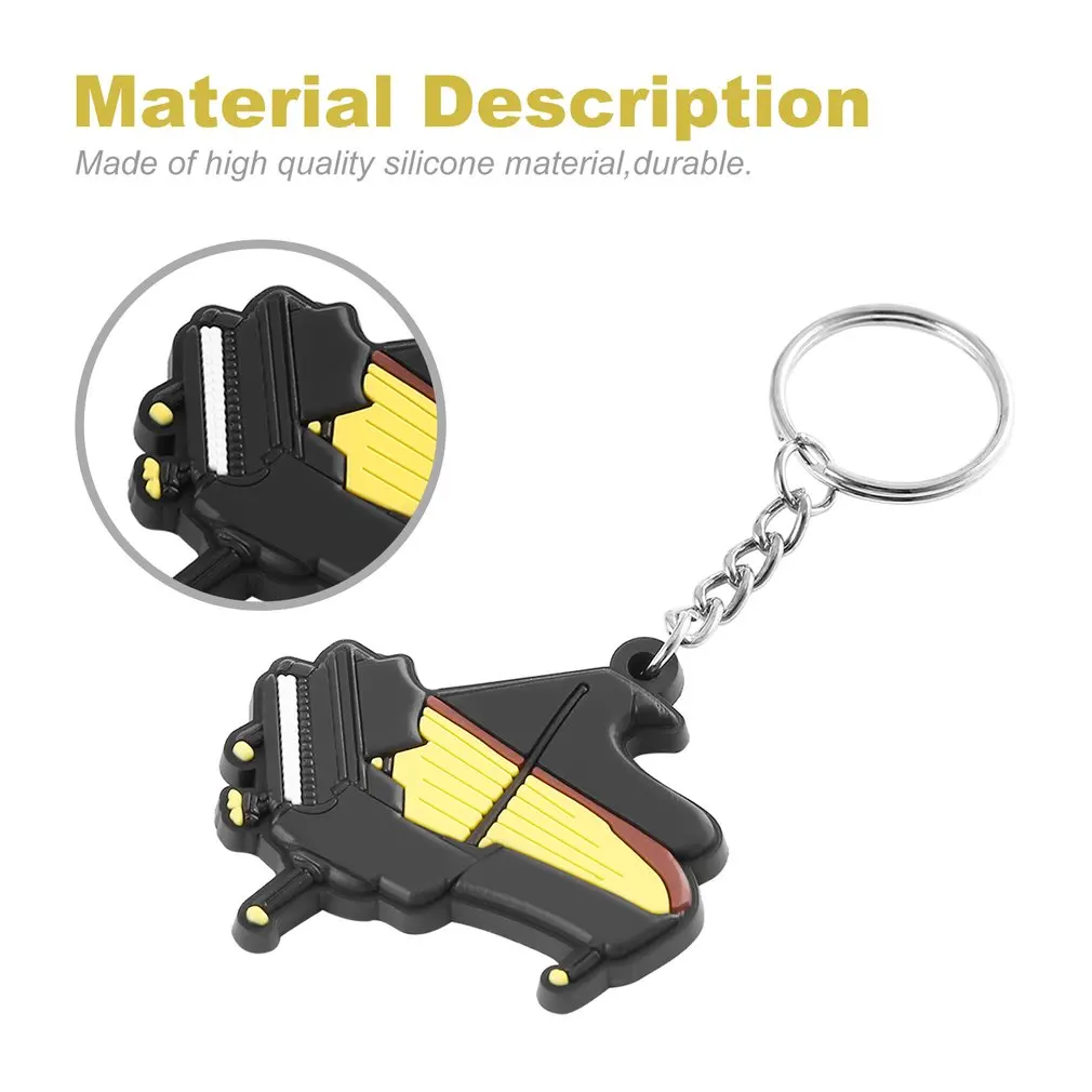 Модные силиконовые Форма пианино брелок для ключей Чехлы клавиш Прекрасная