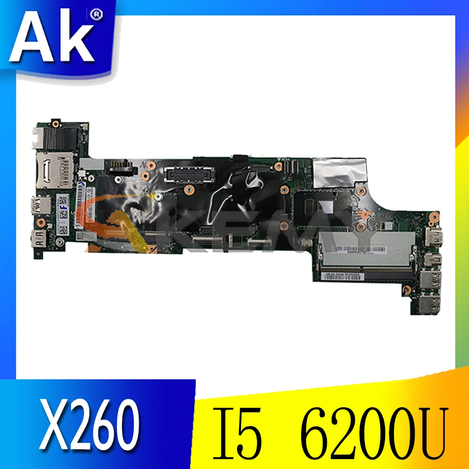 

Akemy BX260 NM-A531 для Lenovo ThinkPad X260 Материнская плата ноутбука процессор I5 6200U 100% FRU 00UP191 00UP190 00UP204 01EN193