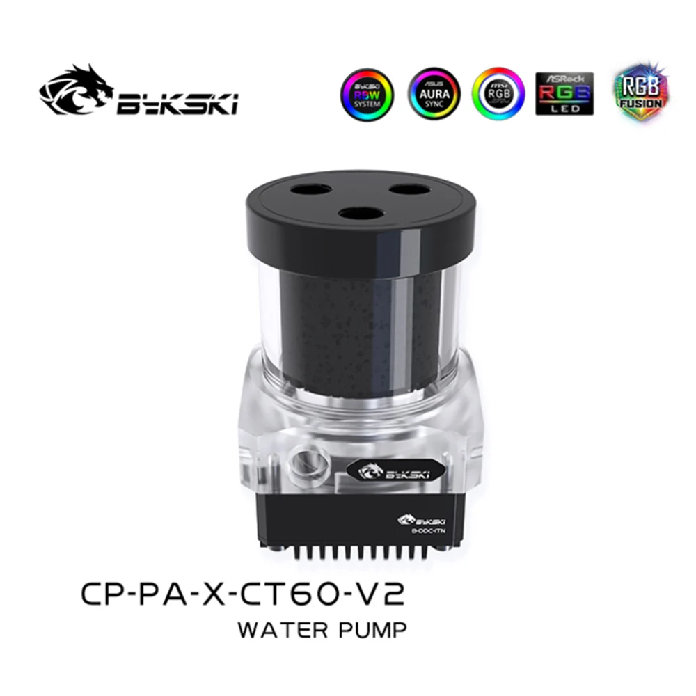 bykski one piece pumpreservoir a rgb 5v water pump box 300lh water tank 3m head pc water cooling aluminum 20cm cp pa x ct60 v2 free global shipping