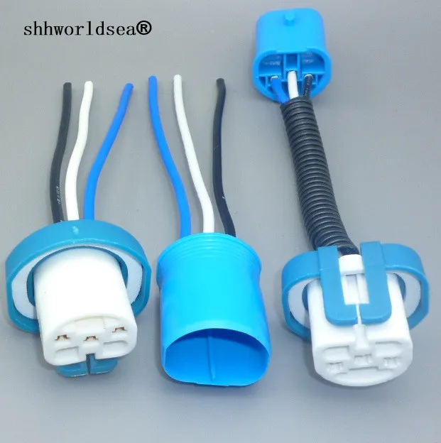 shhworldsea 1pcs HID Connector 9004 9007 Xenon Light Plug Female Adapter HB1 HB5 Halogen Bulb Socket Plug wire harness