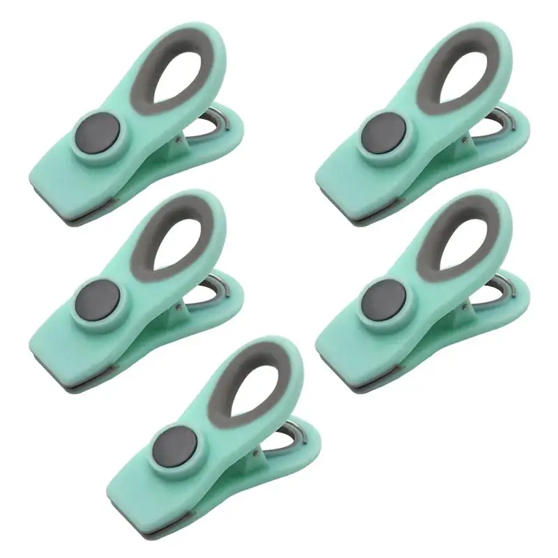 OUNONA 5 шт. магнитные зажимы для кухонного холодильника пищевых закусок мешков