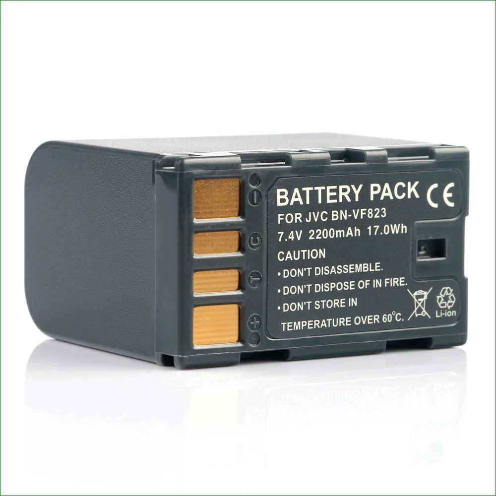 LANFULANG высокое Ёмкость (2200 мА · ч) BN VF823 VF823U Батарея пакет для JVC VF808AC VF808U VF818 VF818U|battery