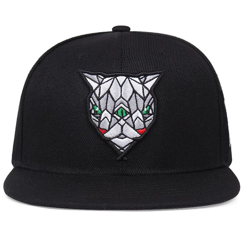

New Arrival Three-dimensional Tiger Head Baseball Cap Cotton Men's Baseball Cap Snapback Hip-hop Hat Flat Brim Hat for Men