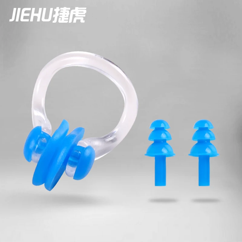 

Waterproof Nose Clip Swimming Earplugs Noise Reduction Sleep Silicone Ear Plug Nose Clip Oordopjes Watersport Accessories BI50NE