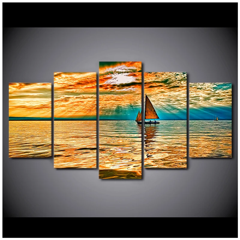 Картина с бриллиантами 5 шт. картина небесными облаками солнечными лучами озером