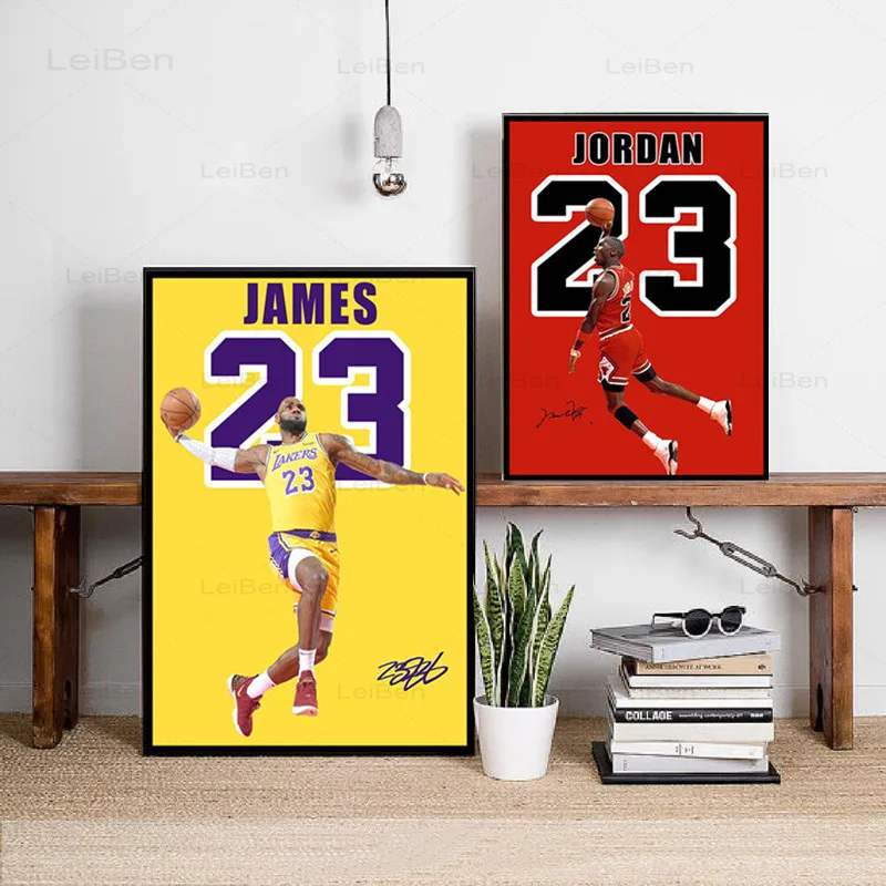 

Lebron James Art Poster Basketball Superstar Canvas Painting Sports Player Prints On The Wall Home Decoration Living Room Mural