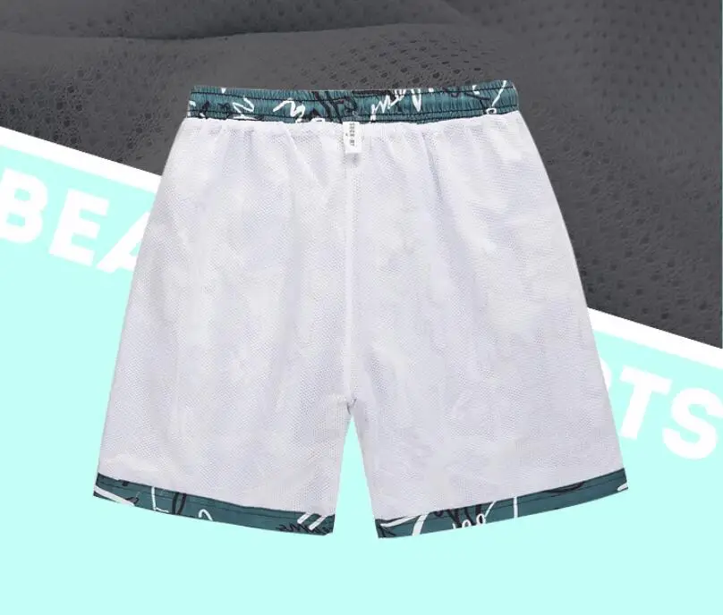 Шорты мужские пляжные быстросохнущие с принтом модные повседневные свободные