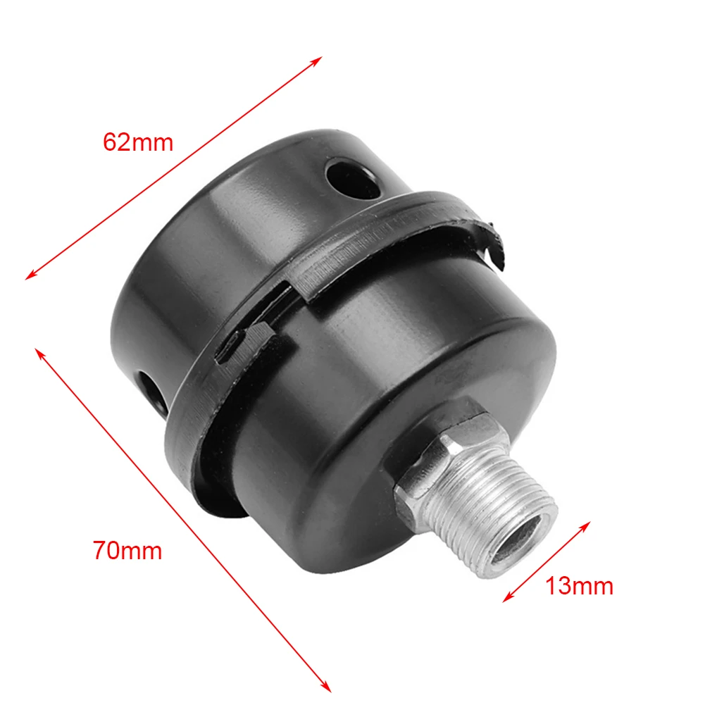 13mm/16mm/20mm Air Compressor Parts Metal Intake Filter Noise Muffler Silencer 1/2'' 5/8" 3/4'' Thread M12 |