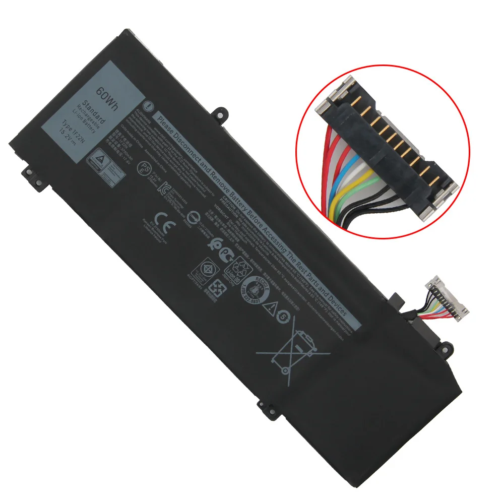 Оригинальная сменная батарея для Dell Alienware M17 R1 2018 M15 P79/P82F XRGXX 1F22N 3750 мАч | Мобильные