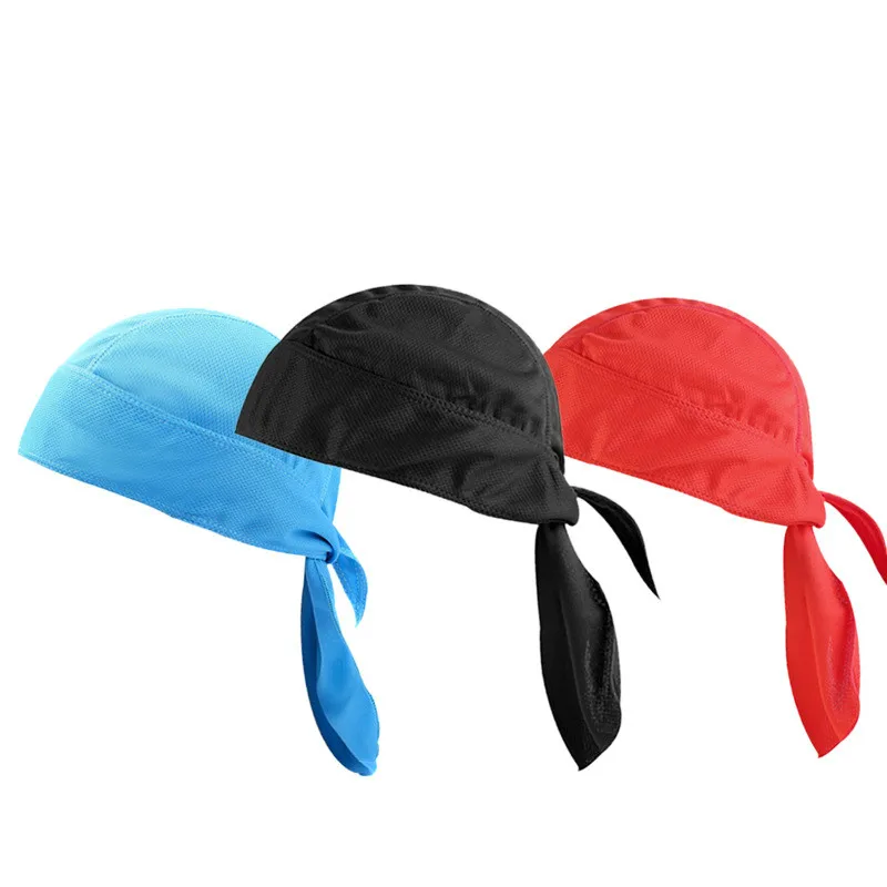 

Quick Dry Pure Cycling Cap Head Scarf Summer Men Running Riding Bandana Headscarf Ciclismo Pirate Hat Hood Headband