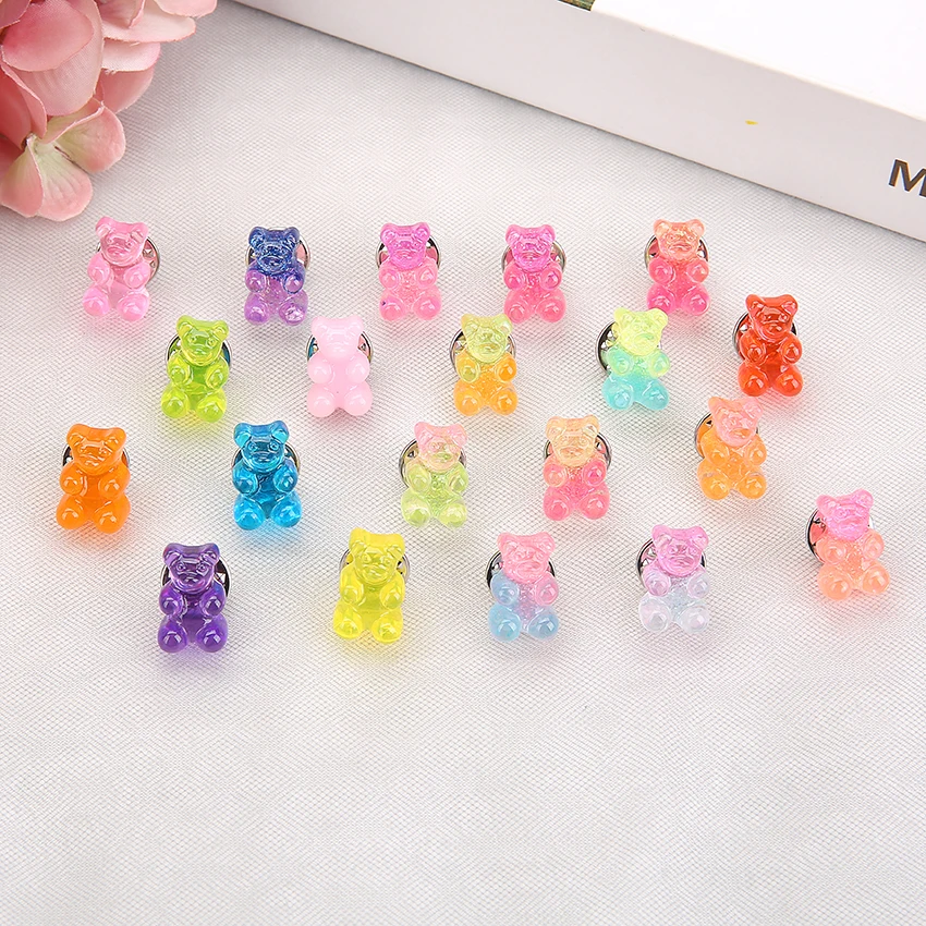 1pc Cute17*10mm Multicolor Animal bear resin brooch for children Birthday Gift Woman Jewelry Decoration | Украшения и аксессуары