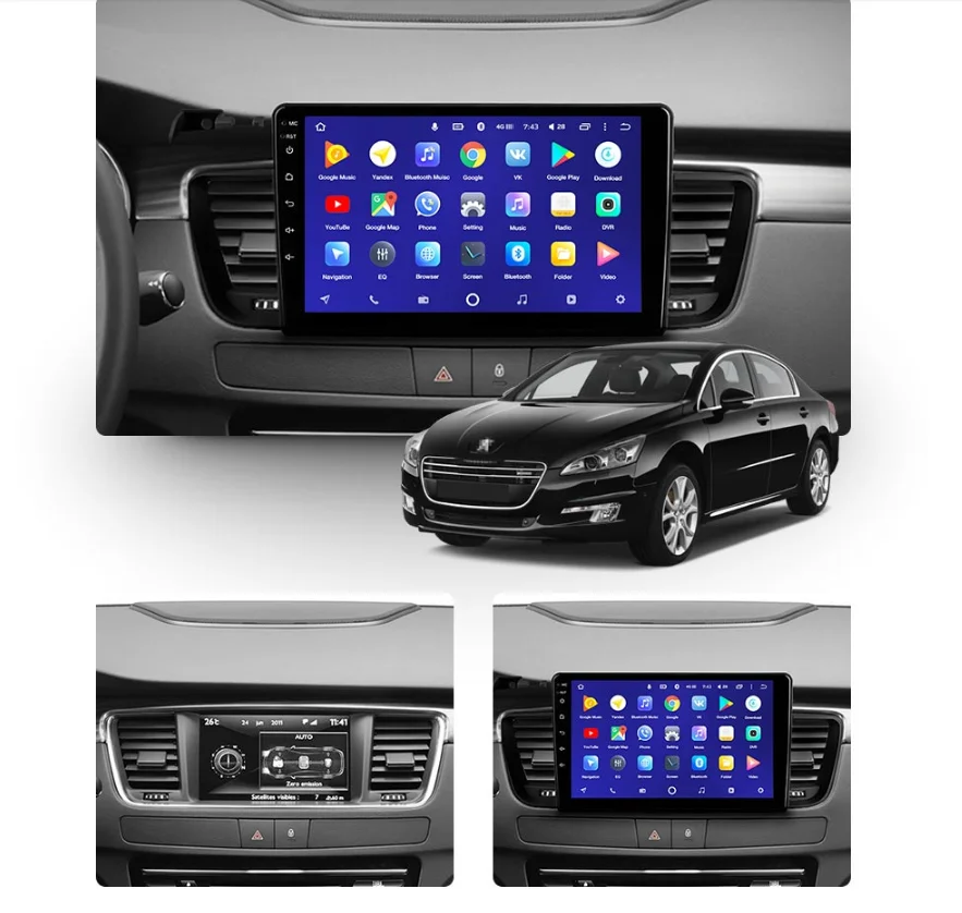 

For Peugeot 508 2011 2012-2018 Android 10.0 6+128GB Car Multimedia Radio Player GPS GPS Navigation video player support carplay