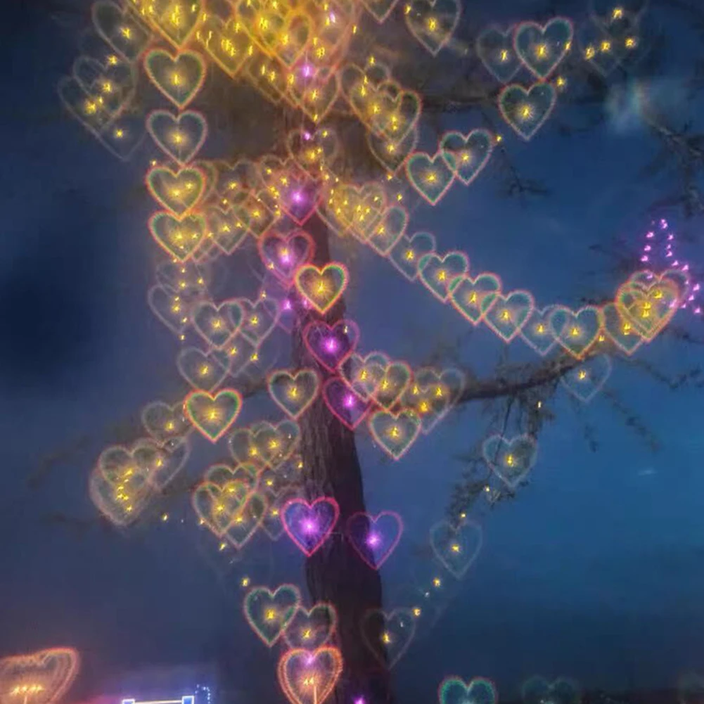 Очки дифракционные с эффектом сердца для вечевечерние баров фейерверков | Дом и