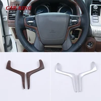 for toyota land cruiser prado 150 interior frame decoration steering wheel trim car styling cover accessories parts 2018 2020
