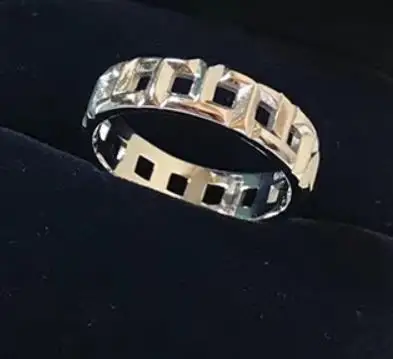 925 пробы Серебряное модное полое геометрическое кольцо на палец элегантное cz квадратная форма Кристальное кольцо для влюбленных романтическое серебряное обручальное кольцо